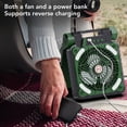 thumbnail image 3 of Ventilador solar portátil recargable, 5200 mAh Tipo C Carga 4 Velocidades Ajustable Sin Escobillas Con Motor de Recarga Solar temporizador LED para acampar, 3 of 7