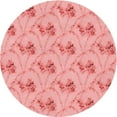 thumbnail image 1 of Ahgly Company Machine Washable Indoor Round Transitional Pastel Pink Area Rugs, 3' Round, 1 of 7