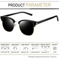thumbnail image 4 of YWC-Polarized Sunglasses for Men Semi Rimless Womens Sun Glasses UV Protection Classic Shades for Driving Vacation, 4 of 4