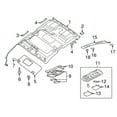thumbnail image 2 of New Genuine Nissan Holder Sun Visor 964099FU0A / 96409-9FU0A OEM, 2 of 10