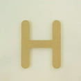 thumbnail image 1 of Package of 1, 8 Inch X 3/4" Thickness MDF Letter H in The Gotham Rounded Font, Thick, Upper Case for Art & Craft Project, Made in USA, 1 of 4