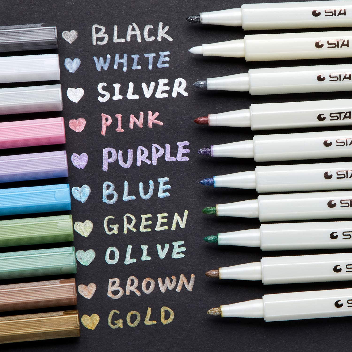 Marker pen glitter paint marker for card making calligraphy arts DIY supplH JR 
