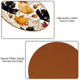 thumbnail image 5 of Thanksgiving Elegant Microfiber Leather Round Coasters (6PCS) – 11x11 cm/4.3x4.3 in Set for Drinks, Table , Home Decor, 5 of 6