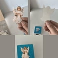 thumbnail image 7 of Christmas Ornaments Set, 4X8 in, 2D Cutouts, Wood Material, Victorian decor, Gold Home decor, Angels Figurines, Window Display, Seasonal Holiday, Cream tone, 12 Pc, 7 of 7