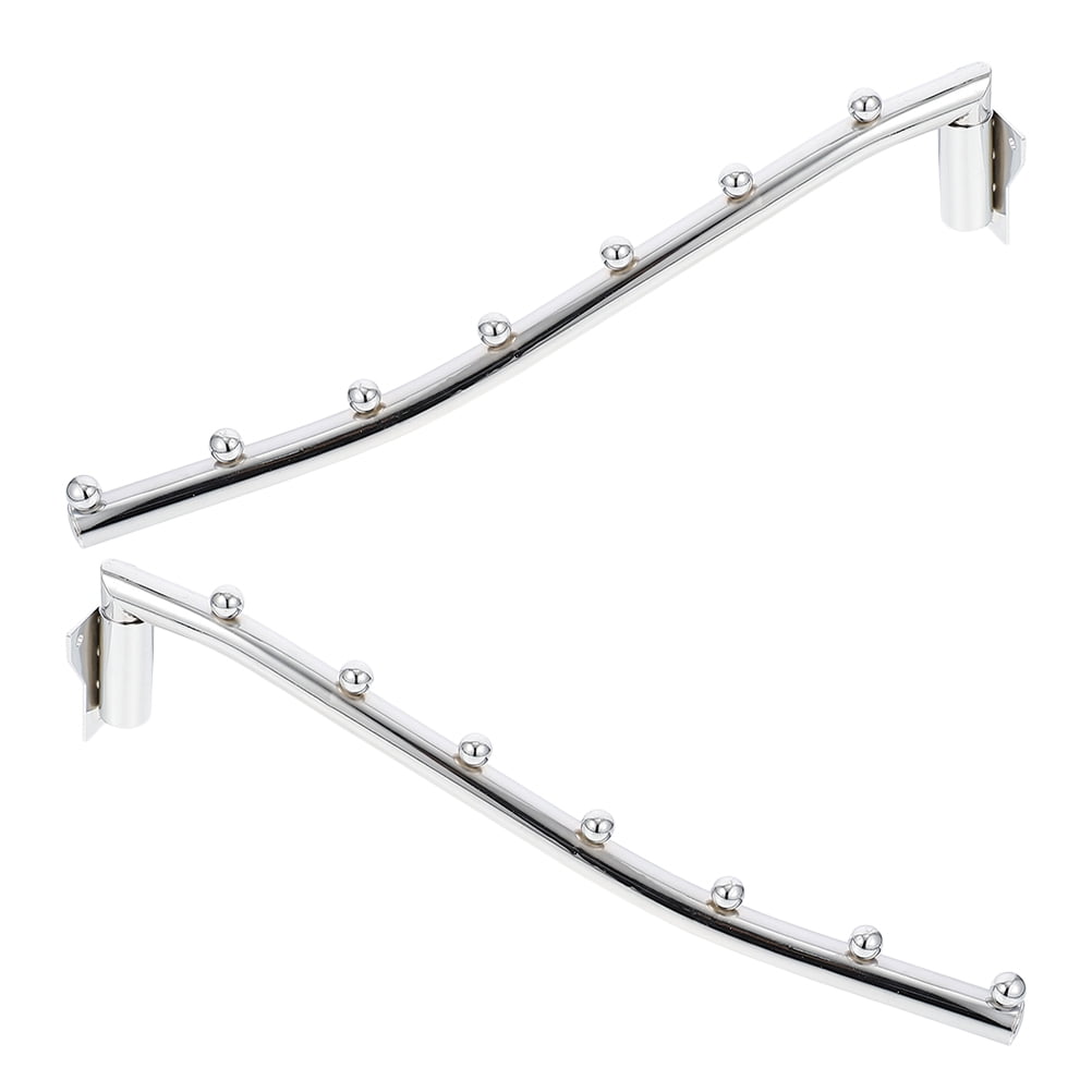WHAMVOX 2 Pcs Garment Rack Swivel Hanger Hook Baby 41.00X7.00X2.00CM Silver