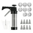 thumbnail image 2 of Callipe Churro Maker Machine with Piping Piping Tips And Bag Stainless Steel Easy to Fill Fritters Making Kit with Cleaning Brush for Making Churro, 2 of 8
