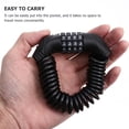 thumbnail image 2 of EeaseCA Digit Password Lock Anti-Theft Motorbike Bike Lock Bike Helmet Small Lock, 2 of 8