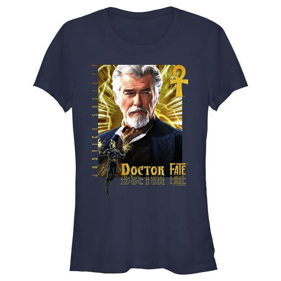 Junior's Black Adam Doctor's Orders Graphic Tee Navy Blue 2X Large