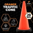 thumbnail image 5 of Xpose Safety 28 Inch Orange Traffic Cones, 24 PACK - Multipurpose PVC Plastic Safety Cone for Parking, Soccer, Caution, Kids and Construction, 5 of 7