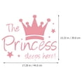 thumbnail image 5 of The Princess Sleep Here Wall Sticker DIY Removable Peel and Stick Wall Decal, 5 of 6