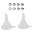 thumbnail image 4 of 8 Pcs Refillable Nail Polish Bottles Transparent Glass Nail Varnish Rectangle Bottles 7ml, 4 of 5