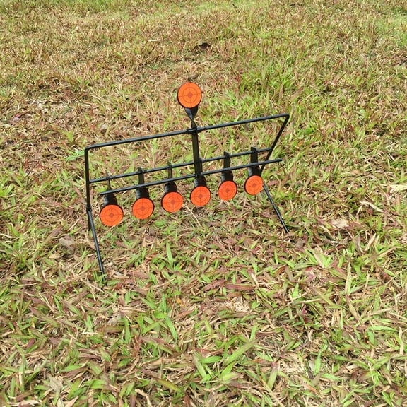 Niceauty Automatic Reset Practice Shooting Steel Target Lightweight Portable Black