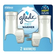 Glade PlugIns Warmer 2 CT, Air Freshener, Holds Essential Oil Infused Wall Plug In Refill