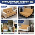 thumbnail image 6 of HUISEFOR Yellow RV Couch Covers for Sofa Bed Breathable Stretchable Furniture Protector for Camper Couch Bed, Anti-Slip & Wear-Resistant, Washable & Pet Friendly, 6 of 7