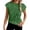 Vert, variante sur T-shirt à Imprimé Floral Mode Rétro Manches Courtes Ajusté à la Taille pour Coupe Ajustée T-Shirt Décontracté Style Féminin Doux Confortable pour Usage Quotidien