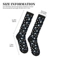 thumbnail image 4 of Sikiie Daisies Flowers 1 Pairs Compression Socks for Men and Women 15-20 mmHg Running Support Socks, 4 of 7