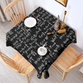 thumbnail image 2 of Math Equations Quantum Symbols Purple Pattern Square Tablecloth,Waterproof Square Table Cover,Wipeable Spillproof Washable Table Cover for Home Kitchen Party Decor 42"X42"(107x107cm), 2 of 6