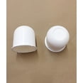 thumbnail image 3 of White Trailer Wheel Hub Center Cap 4.25 inch diameter Travel Trailer, Camper RV, 3 of 4