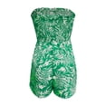 thumbnail image 4 of MKLEKYY Pantalones Cortos Deportivos para Mujer, Mono de Tubo Fruncido Sin Tirantes de Verano para Mujer, Pantalones Cortos Estampados con Lazo Delantero, Mono, 4 of 4