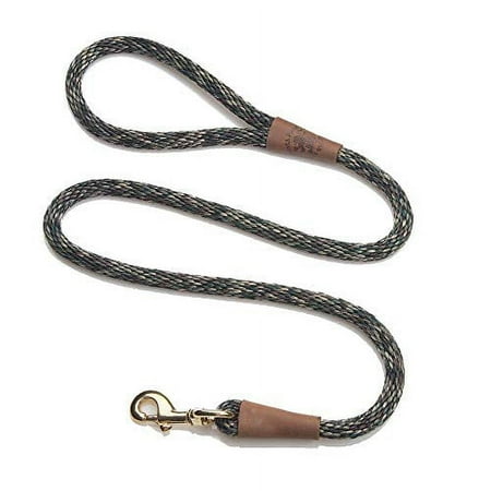 UPC: 0793721014059 | Mendota Pet Snap Leash – British-Style Braided Dog Lead  Made in The USA – Camo  3/8 in x 4 ft – for Small/Medium Breeds