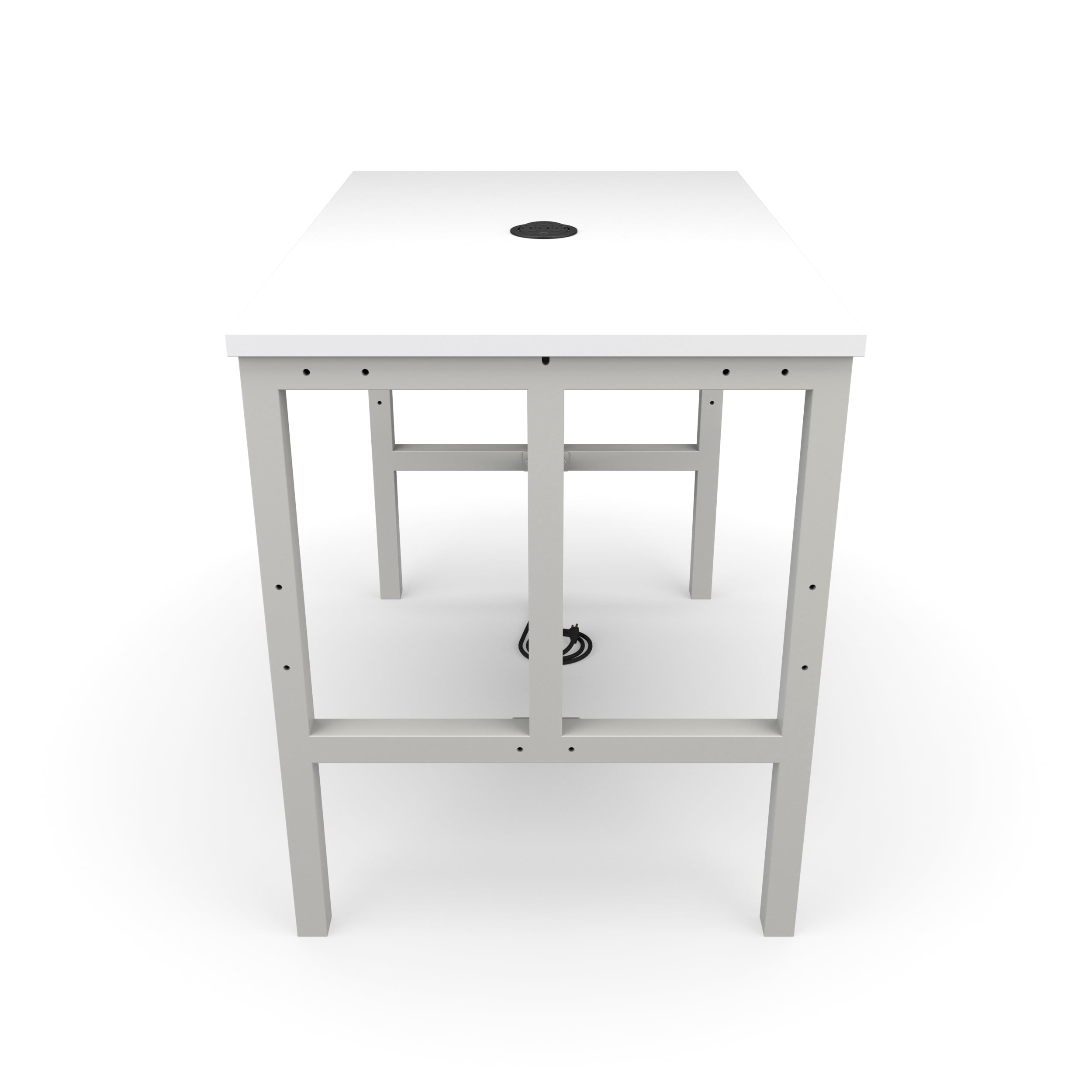 OFM Endure Series Model 9004-T 48" Standing Height Table, White Dry-Erase Top with Gray Frame