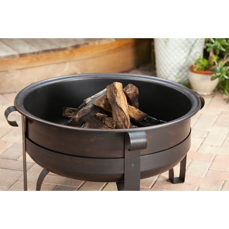 Fire Sense - Cornell Wood Burning Fire Pit - Bronze