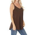 thumbnail image 3 of TheLovely Women & Plus Front and Back Reversible Spaghetti Strap Flowy Cami Tank Tops, 3 of 5