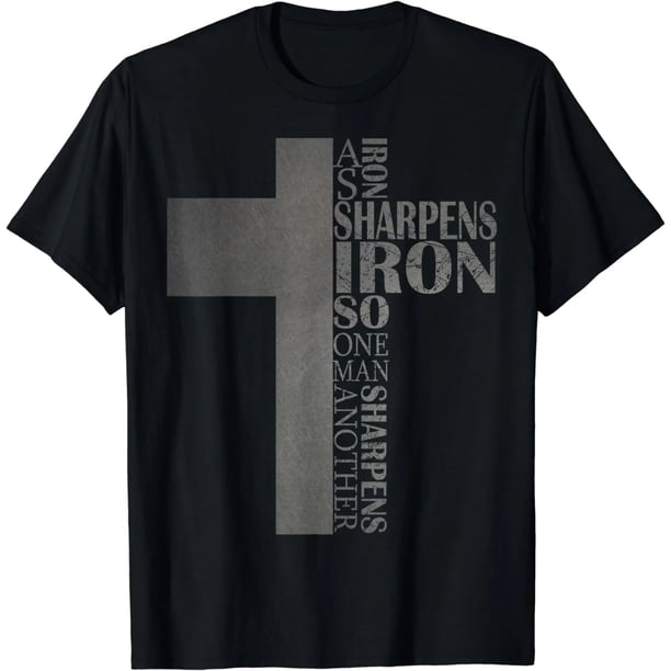 Camiseta Cristiana de Mujer: "El Hierro Afila el Hierro" Proverbios 27:17