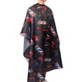 thumbnail image 4 of Hairdressing Apron Hair Cutting Cape, Fashionable Barber Shop Hairdressing Cape Hair Cutting Apron Hair Beauty 160x140cm (black), 4 of 5