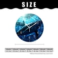 thumbnail image 2 of 12 Inch Wall Clock Battery Operated Silent Clock Decorative for Office, Kitchen, Outdoor, Living Room，A Diver with A Pod of Humpback Whales Style, 2 of 5