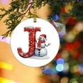 thumbnail image 3 of 2024 26 Letter Christmas Snowman Christmas Pendant - Acrylic Car Pendant Saint, 3 of 5