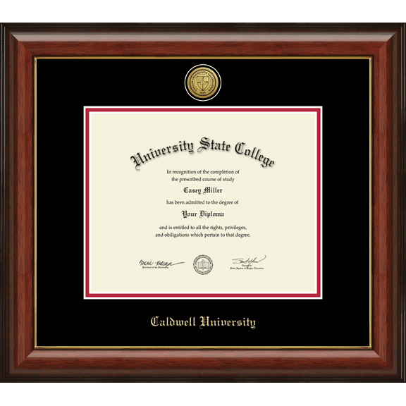 Caldwell University Diploma Frame, Document Size 10" x 8"
