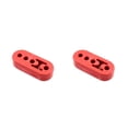 thumbnail image 1 of Scienceny Soporte de montaje de escape para silenciador de coche, soporte de goma Universal rojo, 4 agujeros, 11mm, piezas de reparación de ajuste de Rojo 2piezas Scienceny CBP366455, 1 of 6