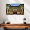 thumbnail image 2 of Elephant Stock Bab Mansour Wall Art - Horizontal Multi Panel Canvas - Living Room Wall Decor - Architecture Multi Panel - Yellow And Green Decor - 23" x 14", 2 of 4