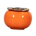thumbnail image 3 of DOLITY Ceramic Flower Pot Desk Table Centerpiece Hydroponic Plants Pot Persimmon Flower 8.2cmx11cm, 3 of 9