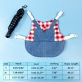 thumbnail image 3 of MesaSe Small Pet Clothes Leash Set Hoodie Strap Jeans Guinea Pig Lop-eared Rabbit Hamster, 3 of 6