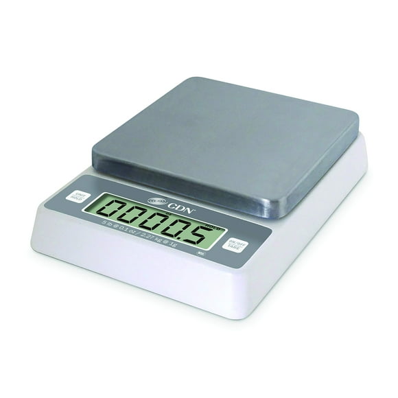 CDN SD0502 Pro Accurate Digital Portion Control Scale - 5 lb, 1.75" Height, 7.9" Width, 5.9" Length