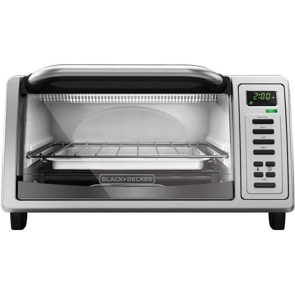 BLACK+DECKER 4 Slice Stainless Steel Toaster Oven, TO1380SS Walmart