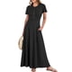 thumbnail image 1 of Vestido largo ANRABESS casual de verano de manga corta para mujer, 1 of 8
