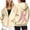 Beige-4, variant on Breast Cancer Awareness Hoodies for Women Long Sleeve Loose Casual Zip Up Jacket Hooded Sweatshirt with Pockets
