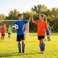 thumbnail image 4 of Vizari Espinilleras de Fútbol Blaze para Niños y Niñas / Espinilleras Juveniles con Protección para el Tobillo y Diseño de Llamas - Azul, XS, 4 of 9