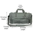 thumbnail image 3 of Dalix Large 25" Signature Travel Gym Bag w/Premium Lining in Gray, 3 of 4