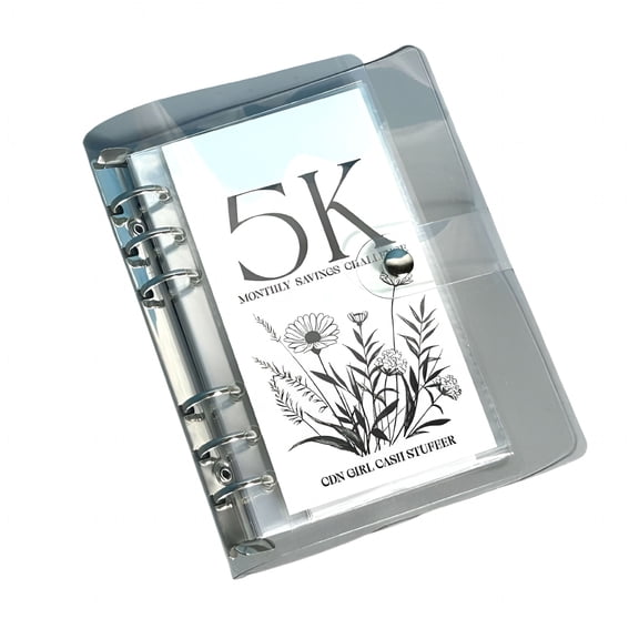 CCOCC 2026 New Saving Challenge Book 2.5/5/10K Money Saving Binder for Effective Budgeting Gift Money Book for Cash Saving