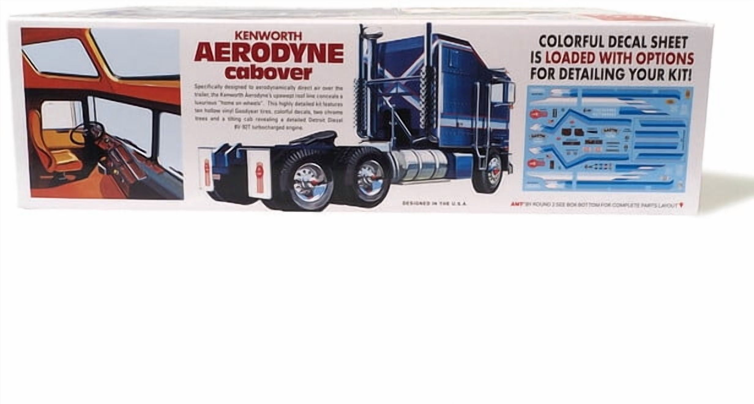 AMT Kenworth Aerodyne Cabover 1/25 Scale Model Kit