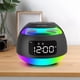 thumbnail image 4 of Reloj Despertador Portátil con Luz LED RGB, Receptor de Radio con Bluetooth Inalámbrico y Función de Repetición de Alarma Dual, A, 4 of 5