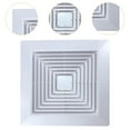 thumbnail image 6 of deevoka Bathroom Exhaust Fan Cover Square Air Diffuser with Spring Clip Easy Installation Air Conditioner Air Outlet for Office Hotel 24.5cm, 6 of 9