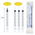50 Pcs 1ml Syringes with Caps Oral Dispenser Individually Sterile