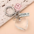 thumbnail image 2 of Korea Y2K Red Heart Shaped Fashion Dice Glass Crystal Keychain Phone Valentine's Day Gifts Backpack Keyring Accessories, 2 of 7
