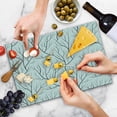 thumbnail image 4 of Winter Cutting Board, Winter Tree Without Leaves Nature Theme Delicate Branches Pattern Japanese Style, Decorative Tempered Glass Cutting and Serving Board, Large Size, White Black, by Ambesonne, 4 of 5