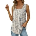 thumbnail image 2 of LSLJS Débardeurs pour Femmes T-shirt Ample Confortable à Col en V Imprimé Mode pour Femmes Blouse Sans Manches Hauts Décontractés, 2 of 5